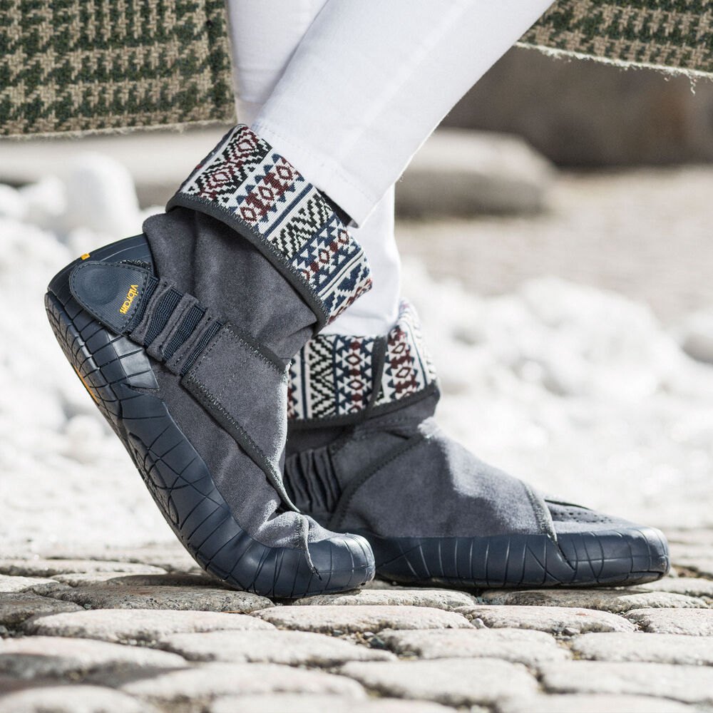Botas Mujer Grises - Furoshiki Eastern Traveler Mid - GVYRWN-820